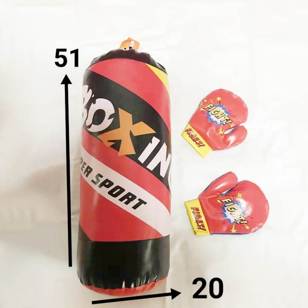 Набор детский для бокса (груша+перчатки) в сетке E568-H30033