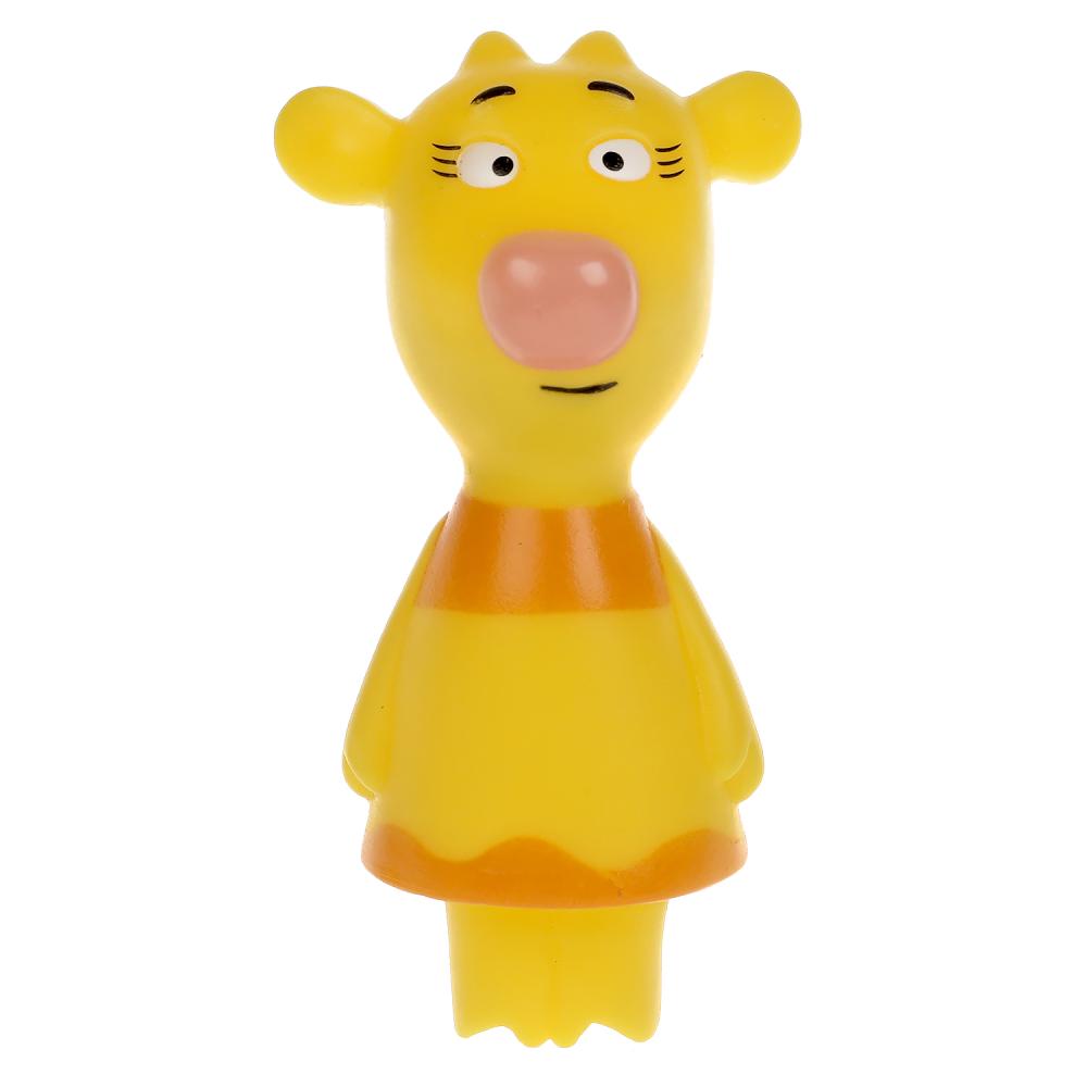 Игрушка для ванны Оранжевая корова Зо, 10 см. Играем Вместе LX-OR-COW-03