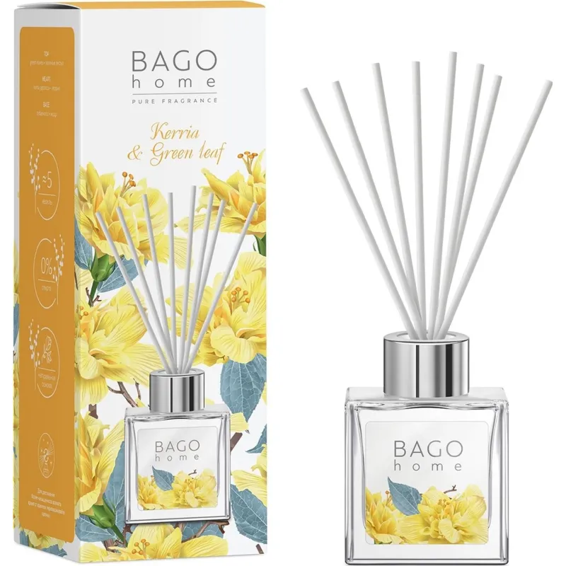 Аромадиффузор Керрия и зеленый лист 45 мл. BSB1228 BAGO home 2208455