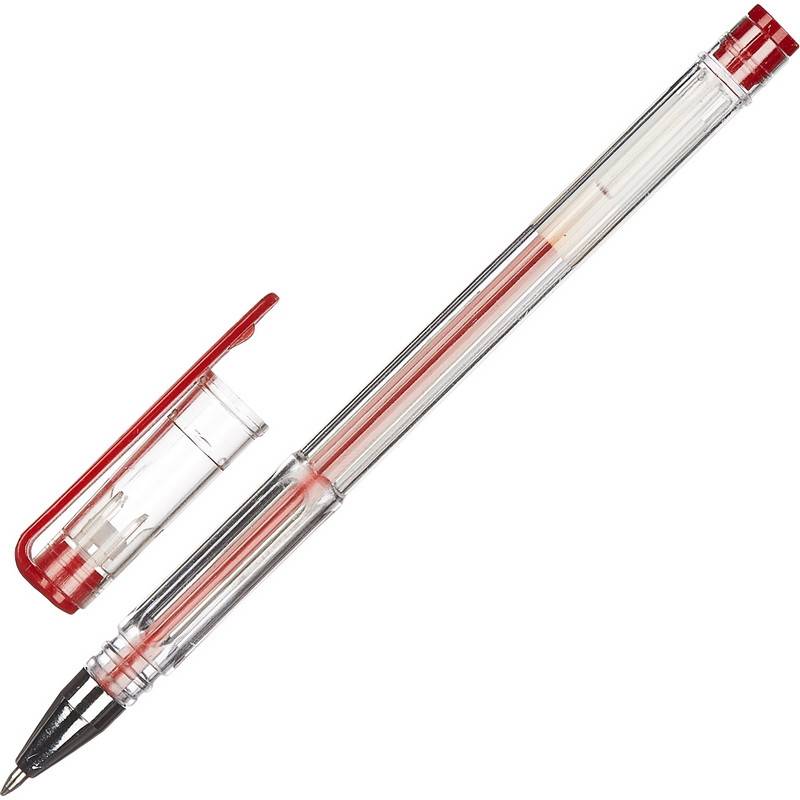 Ручка гелевая Attache Omega красная (толщина линии 0.5 мм) 901709