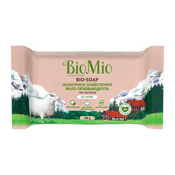 Мыло хозяйственное BioMio BIO-SOAP без запаха 200г 4603014012043
