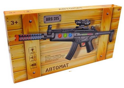 Автомат игрушечный, световые и звуковые эффекты Abtoys ARS-315