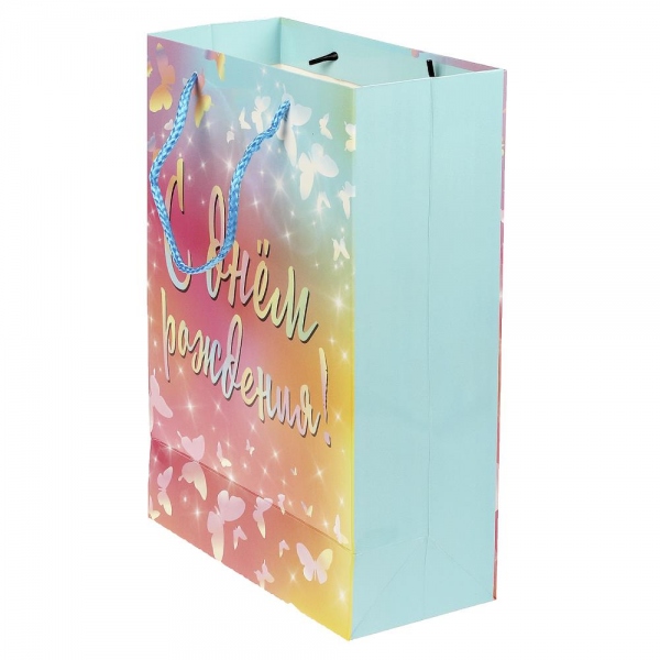 Пакет подарочный глянцевый 22х31х10 см. Чудо праздник PML-104461-HB5 (120)