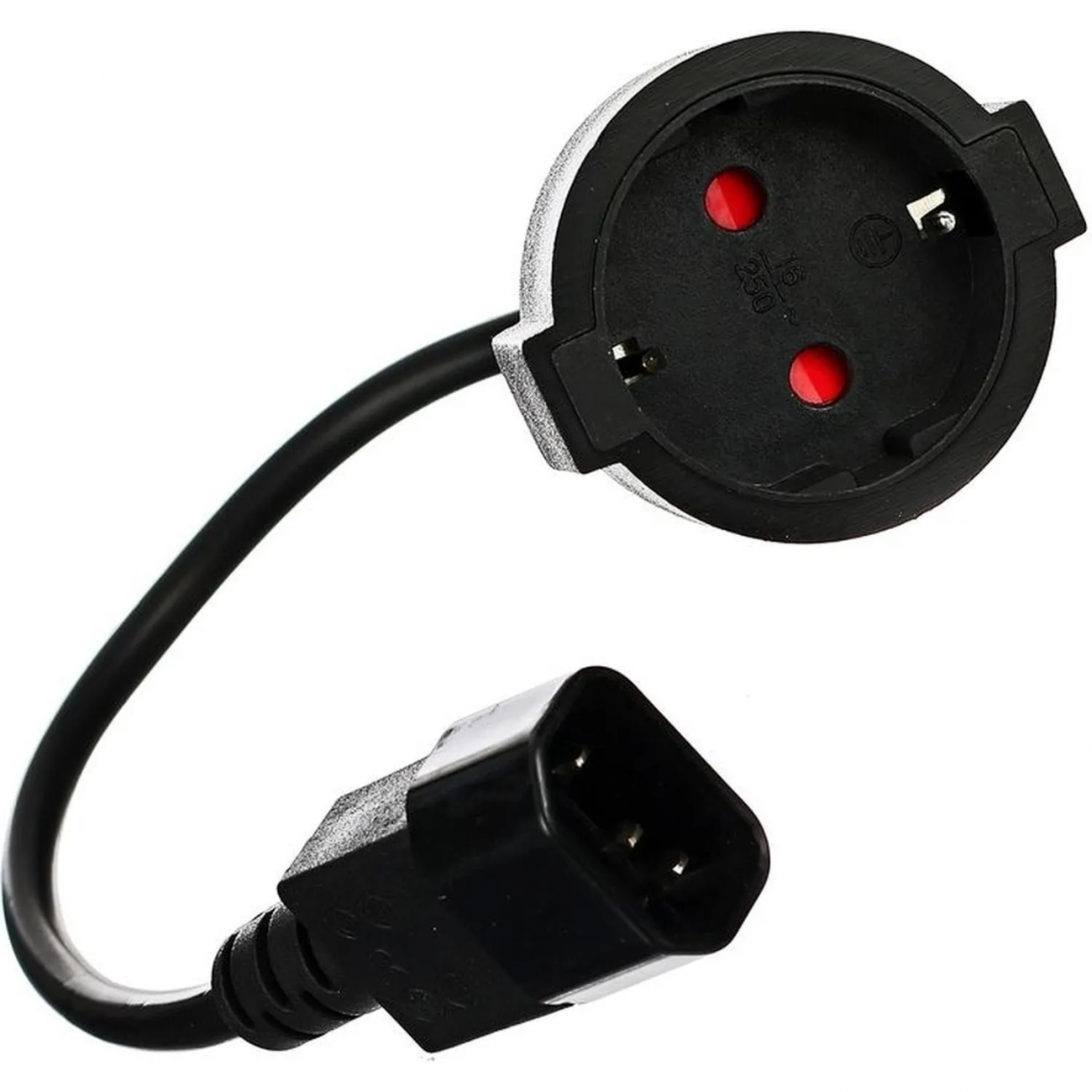 Кабель-переходник UPS-gt; розетка 3Gx0,75mm2 медь VDEgt; VCOM 0.15m 2390349 CE002-CU0.75-0.15M