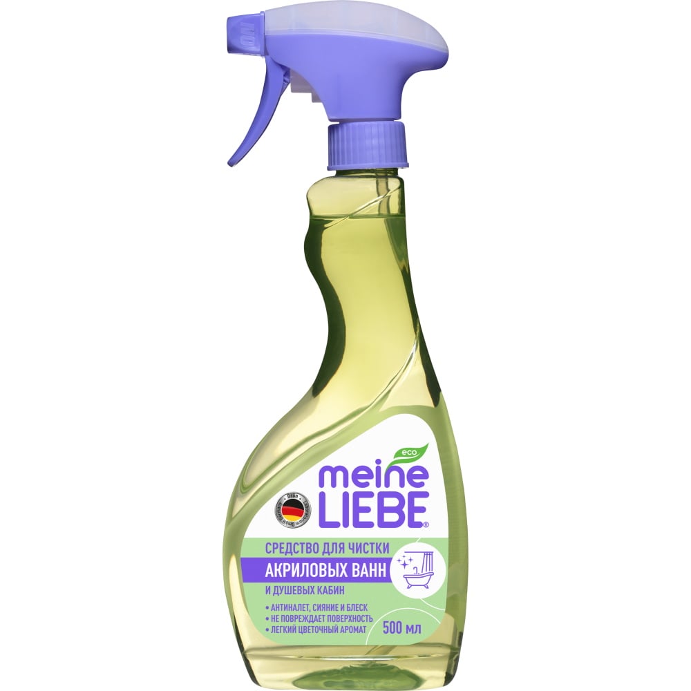 MEINE LIEBE Средство для чистки акриловых ванн и душевых кабин 500мл 4602006344933