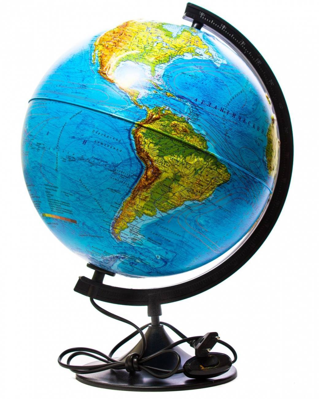 Глобус Физико-политический с подсветкой 250 серия Евро Globen Ке012500191