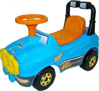 Машина-каталка Джип с гудком (голубой) Полесье 62840