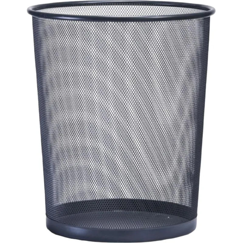 Корзина для мусора круглая Luscan метал cетка 12,3 л черная 2135525 LD01-508-1