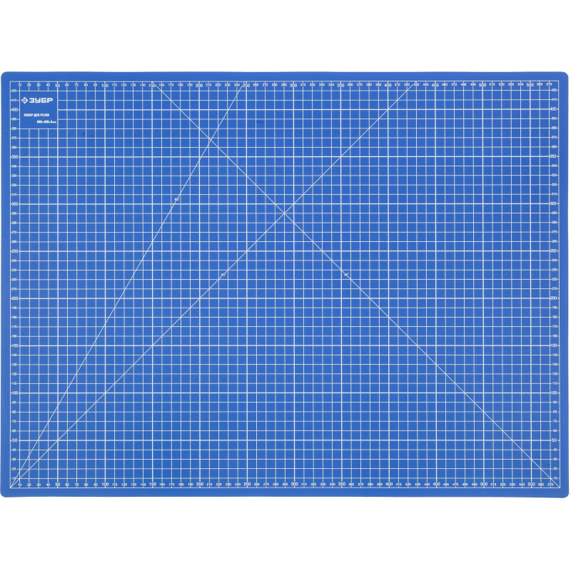 Коврик ЗУБР эксперт, непрорезаемый, 3мм, цвет синий, 600х450 мм (09901) 1658367