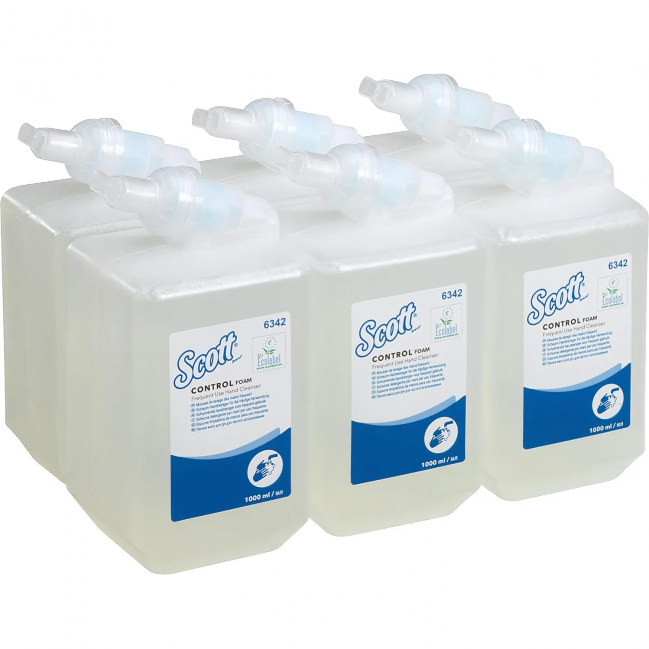 Картридж с жидким мылом пенным KK Scott Control д/част.испол.1 л 6карт.6342 Kimberly-Clark 1097247