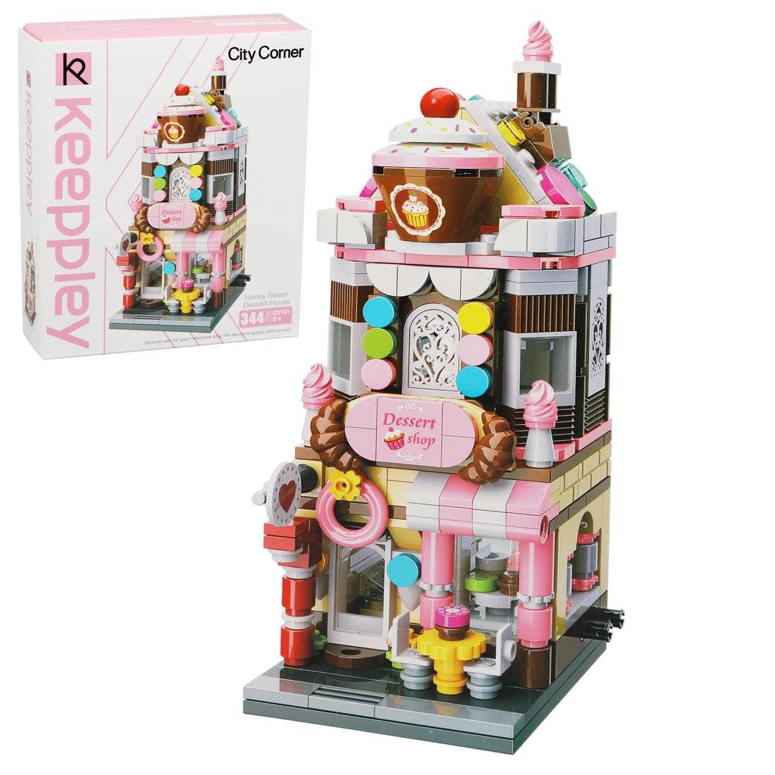 Конструктор серии Городские здания, Кондитерская, 344 дет. Наша Игрушка C0101