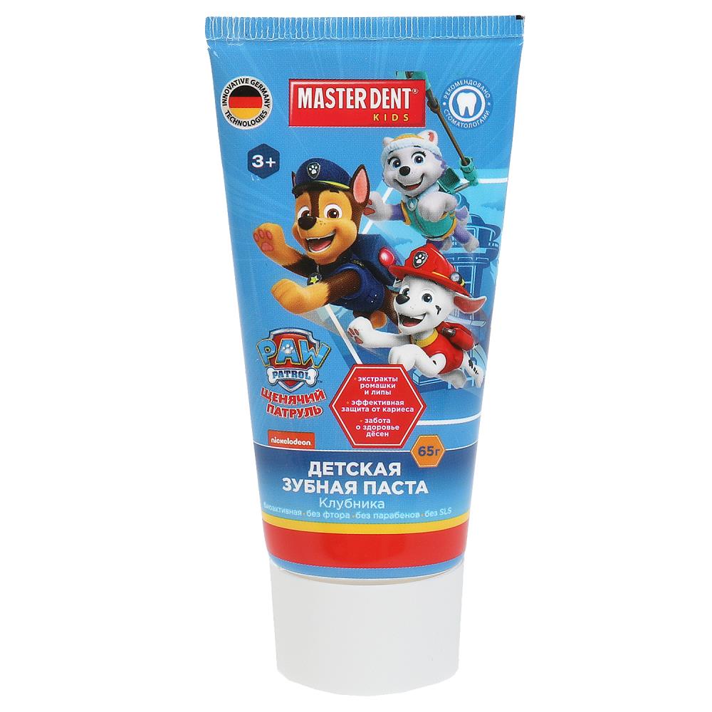 Зубная паста "Щенячий Патруль", клубника, 65 гр. Master Dent 122181-SCH