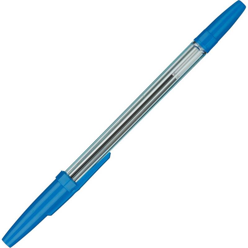 Ручка шариковая Офис синяя (толщина линии 0.7-1 мм) Стамм 915813
