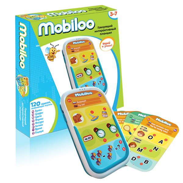 Планшет Mobiloo развивающий интерактивный для детей ZanZoon 16382