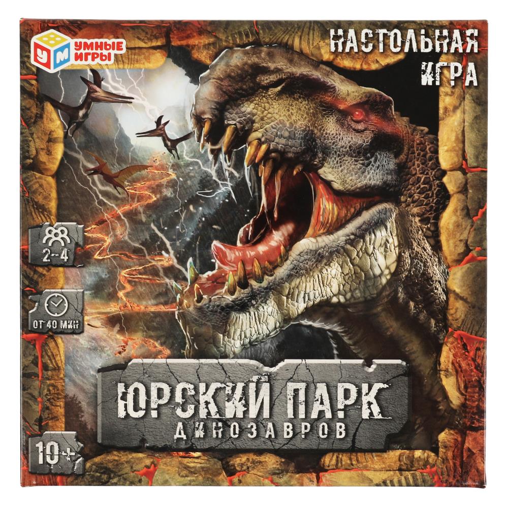 Настольная игра-ходилка Юрский парк динозавров, 40 карточек Умные игры 4650250545309