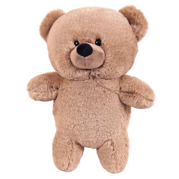 Флэтси Медведь коричневый серый, 27см игрушка мягкая Abtoys M5064
