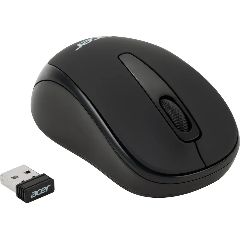 Мышь компьютерная Acer OMR133 черн. оптич. 1000dpi/2but беспровод. USB 2012563 ZL.MCEEE.01G