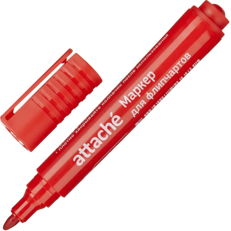Маркер для флипчартов по бумаге Attache красный 2-3 мм круглый нак 1801139 FC2009 красный