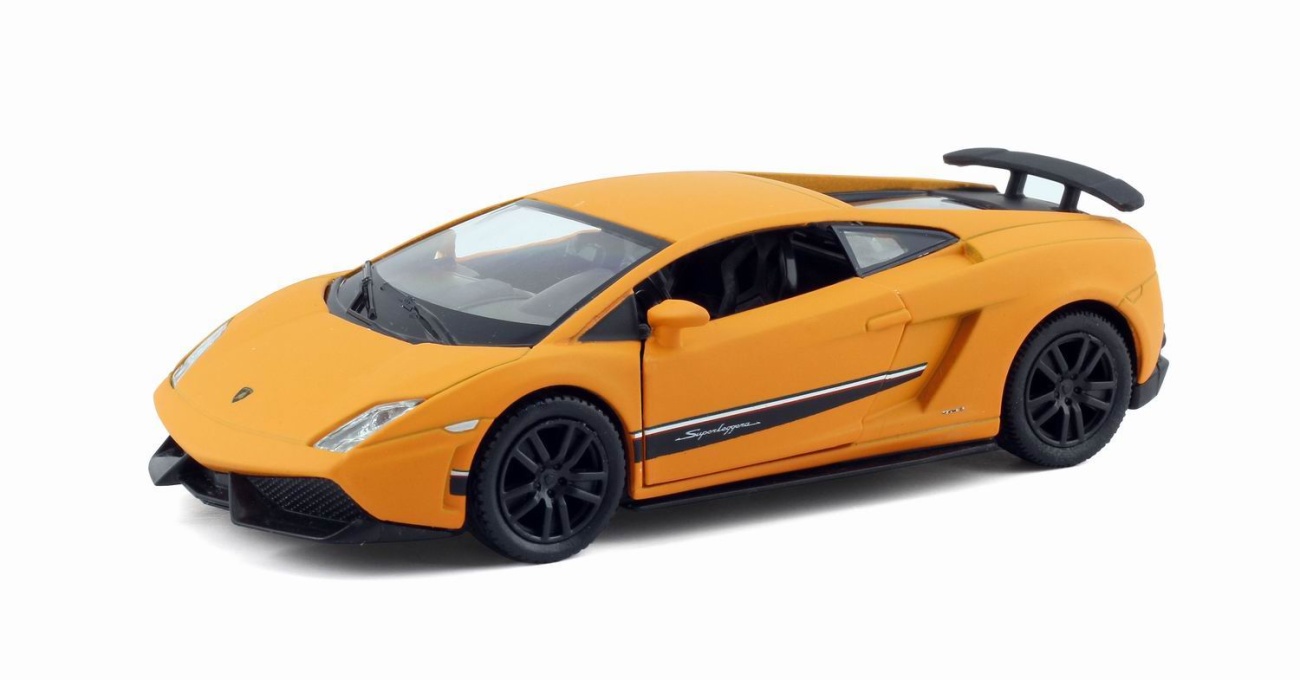 Машина металл RMZ City 1:32 Lamborghini Gallardo LP570,инерция, двери откр. оранжевый матовый цвет. 554998M(E)
