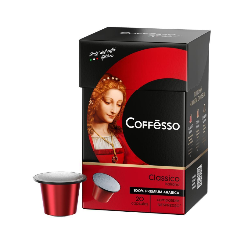 Кофе в/капс. Coffesso Classico Italianо, 100% Premium Arabica, 20кап 1302822