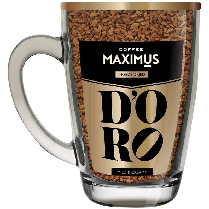 Кофе растворимый подарочный Maximus D'oro в кружке 70 г 871594