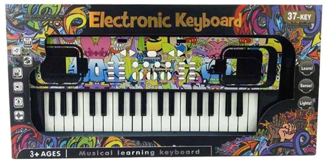 Синтезатор 37 клавиш, свет/звук Наша Игрушка MTK009-3