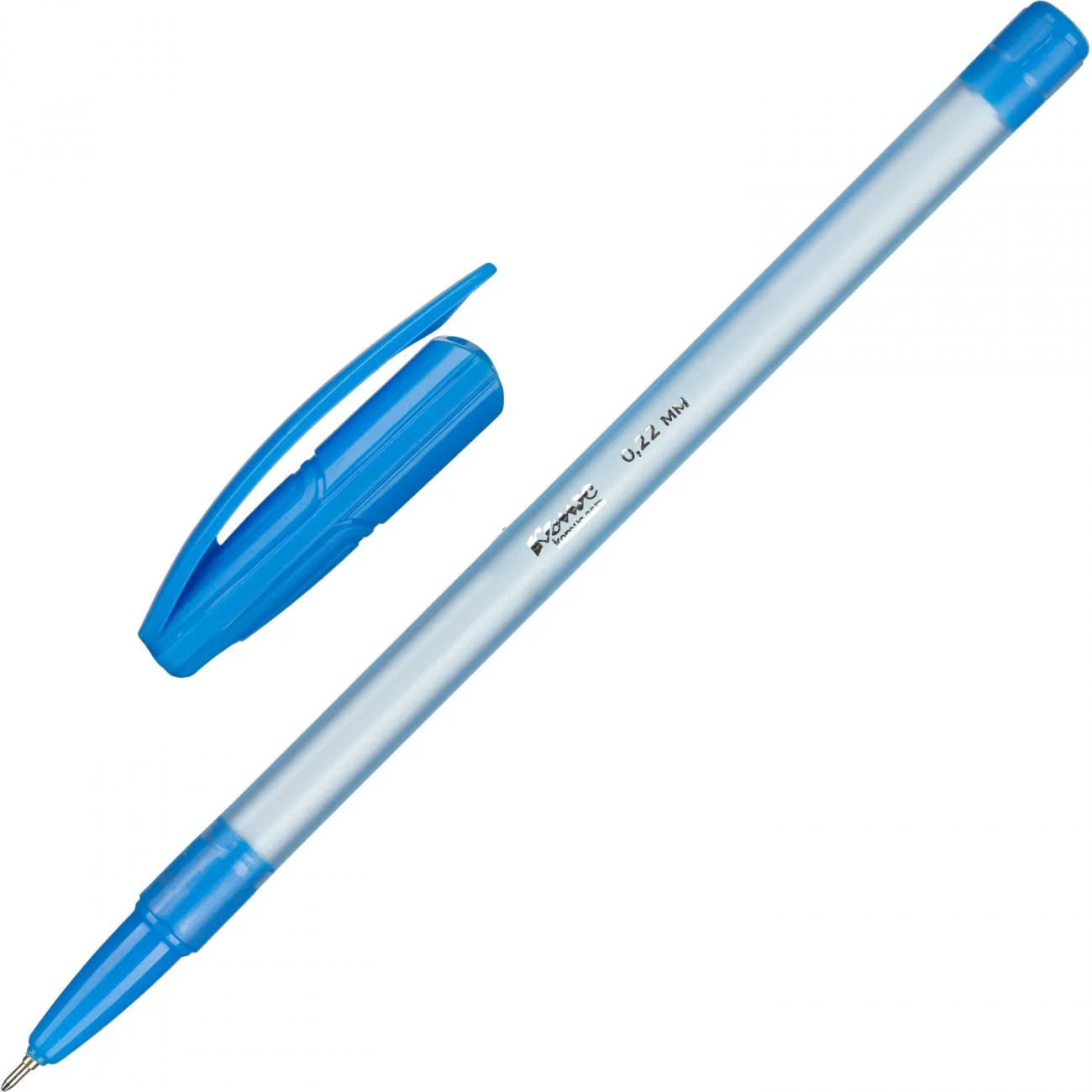Ручка шарик. неавтомат. Комус Glide Stick д.ш0,5мм,син,масл,гол кор 1921511