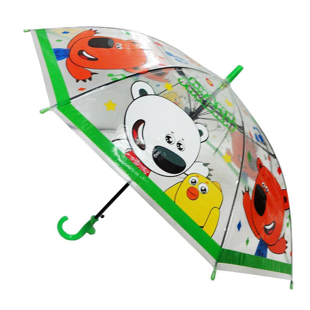 Зонт детский Прозрачный "Ми-Ми-Мишки" Д=50 см, со свистком Играем вместе UM45T-MIMI