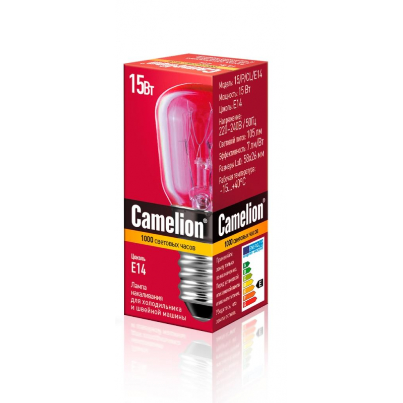 Лампа накаливания д/холодильник и шв.машин Camelio Camelion 1239470 12116