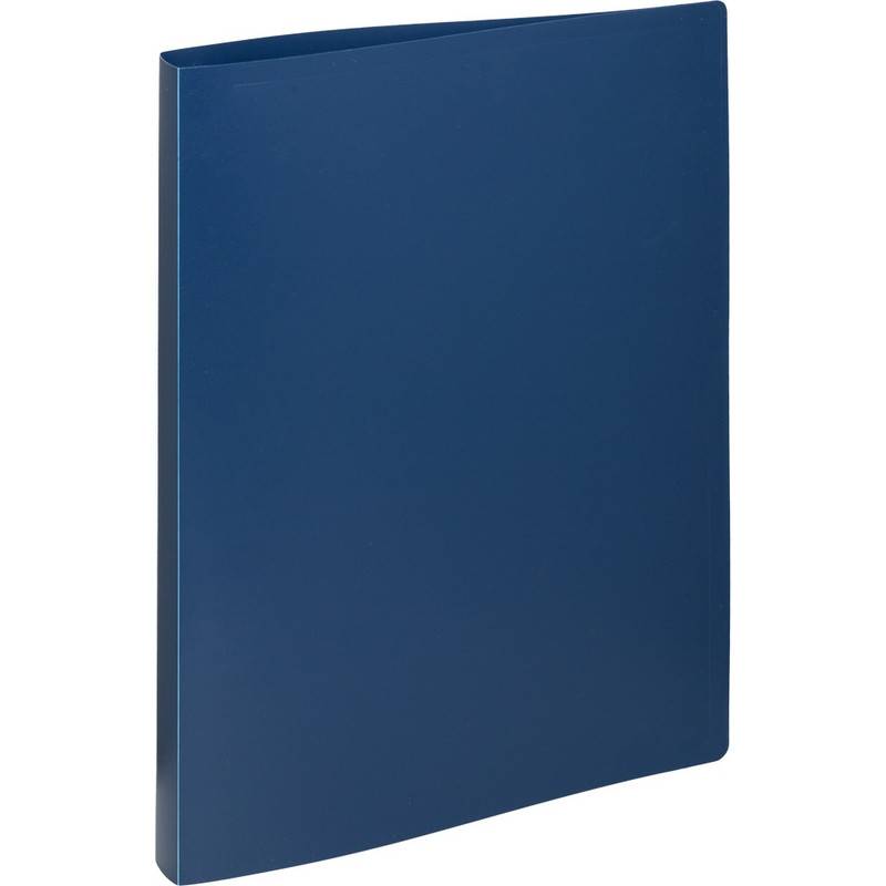 Папка на 4-х кольцах Attache 25 мм синяя до 150 листов (пластик 0.4 мм) 798547