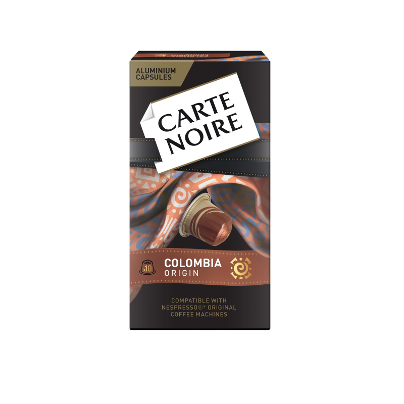 Кофе в капсулах Carte Noire Colombia Origin, упаковка 5,2грx10шт 1854890 4061836