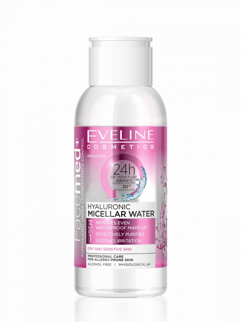 EVELINE Facemed+ Мицеллярная вода гиалуроновая 3в1 100мл 5901761956580