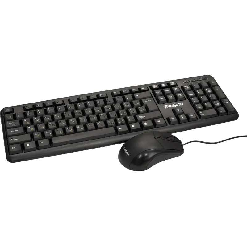 Набор клавиатура+мышь ExeGate Prof.St.Comb.MK120-OEM(EX287139RUS)чер.Br.box 2185986