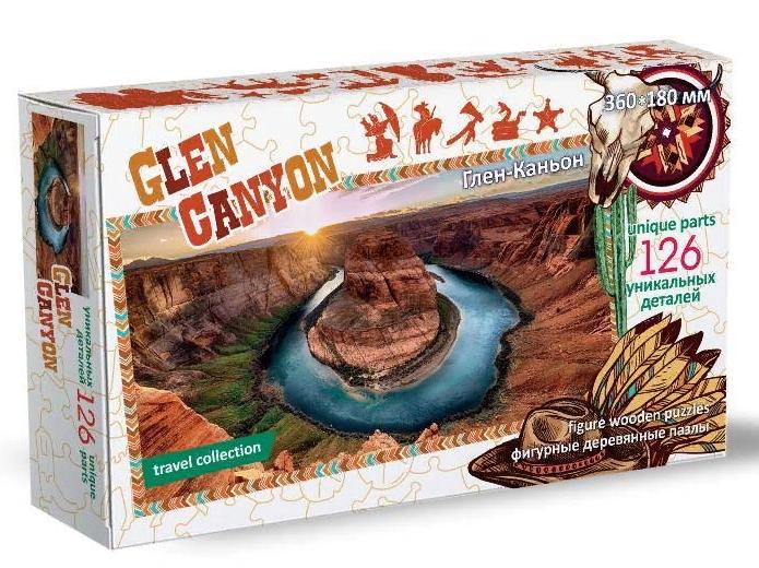 Пазл Нескучные игры Travel Collection Глен-Каньон 126 деталей, фигурный, деревянный 8278