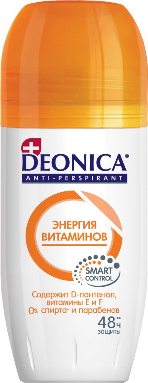 Антиперспирант DEONICA Энергия витаминов 50мл ролик шоубокс 4600104035456