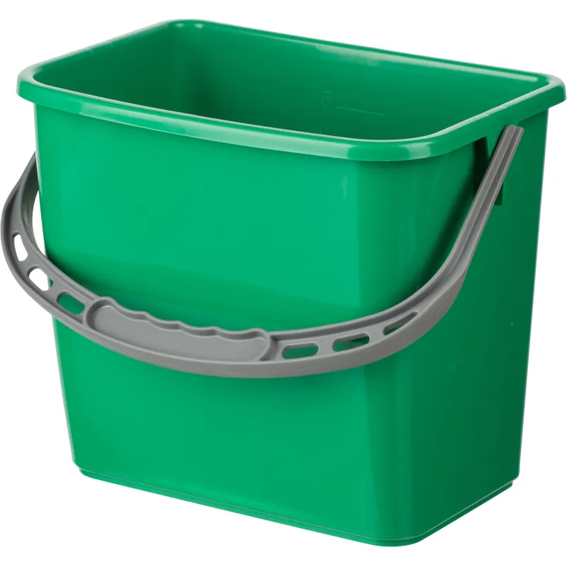 Ведро FBK 6л зеленое, с мерной шкалой, прямоугольное26x19x21,5 см. 91027-5 1589679