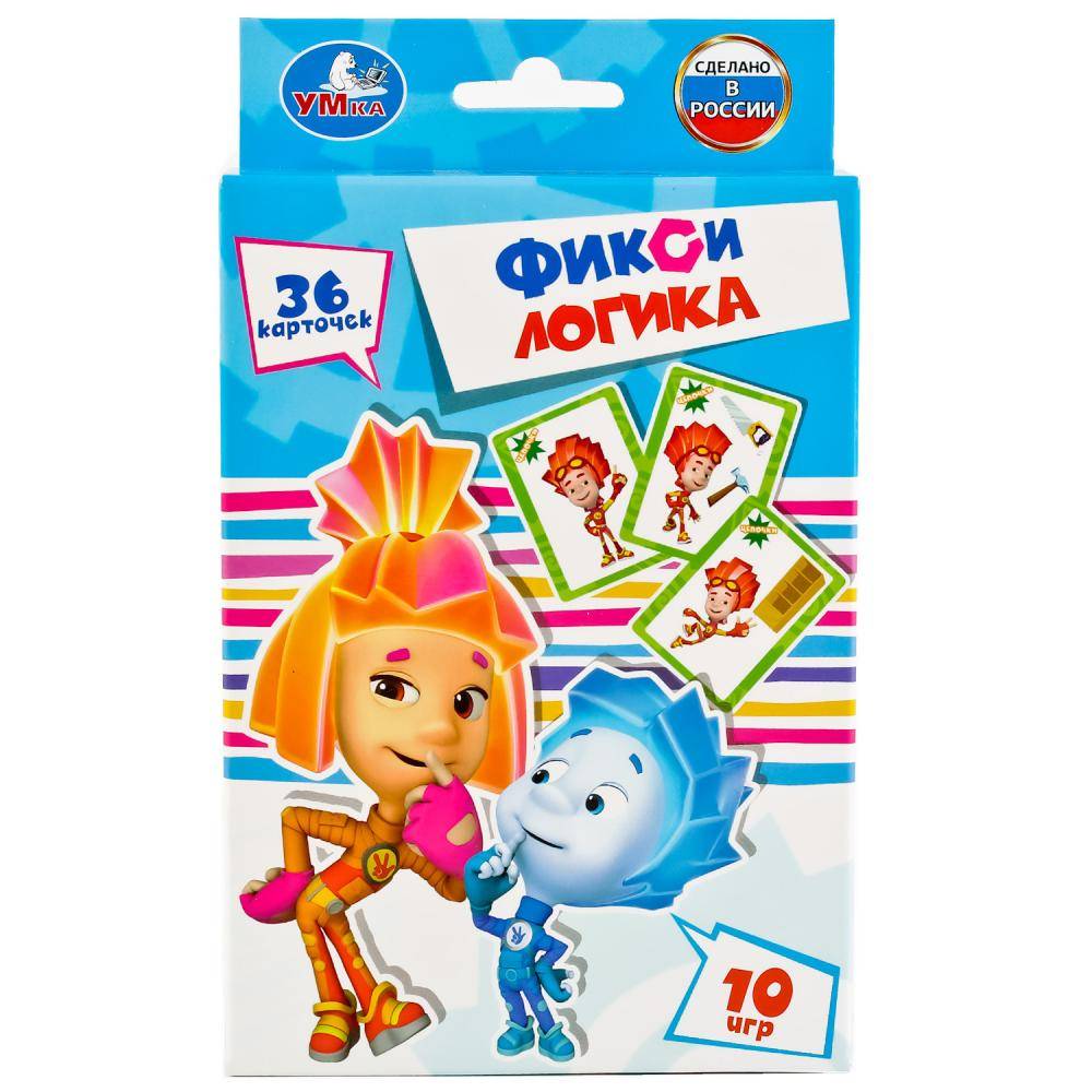 Карточки развивающие "Фиксики. Логика" 36 карточек Умка 4690590137925