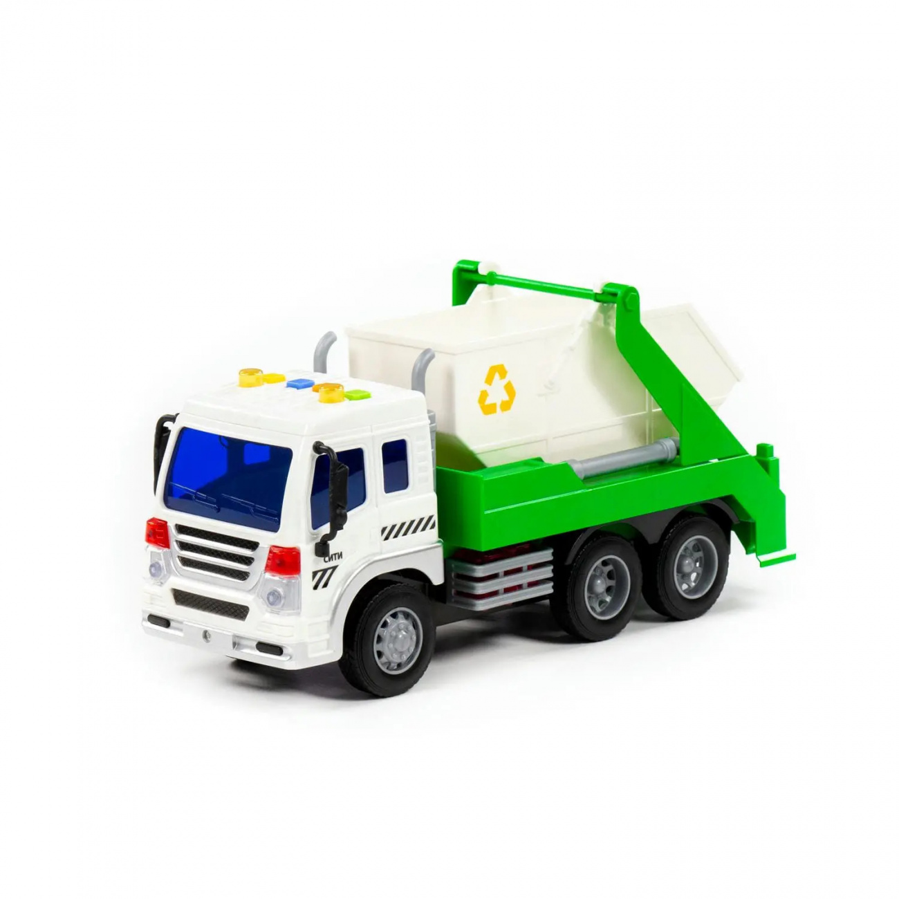 ПОЛЕСЬЕ Автомобиль контейнеровоз Сити зелёный П-86198
