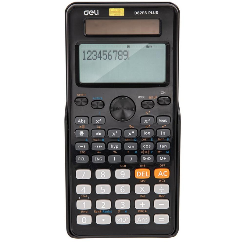 Калькулятор научный Deli ED82ES, графич.дисп.252 ф.дв.пит.173x83мм,черн 1754769 1460088