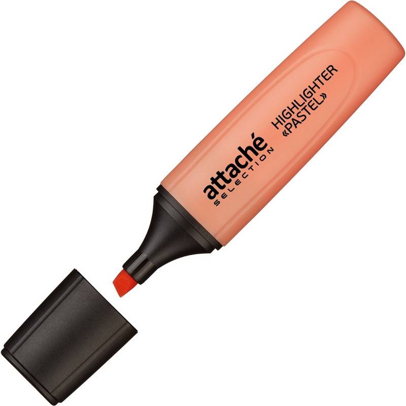 Маркер текстовыделитель Attache Selection Pastel 1-5 мм оранжевый 958590