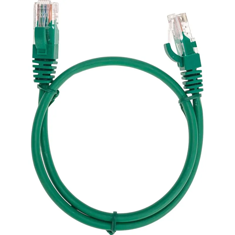 Патч-корд REXANT (02-0106-05) U/UTP, CAT 5e, 26AWG, LSZH, зеленый, 0,5м 2111782