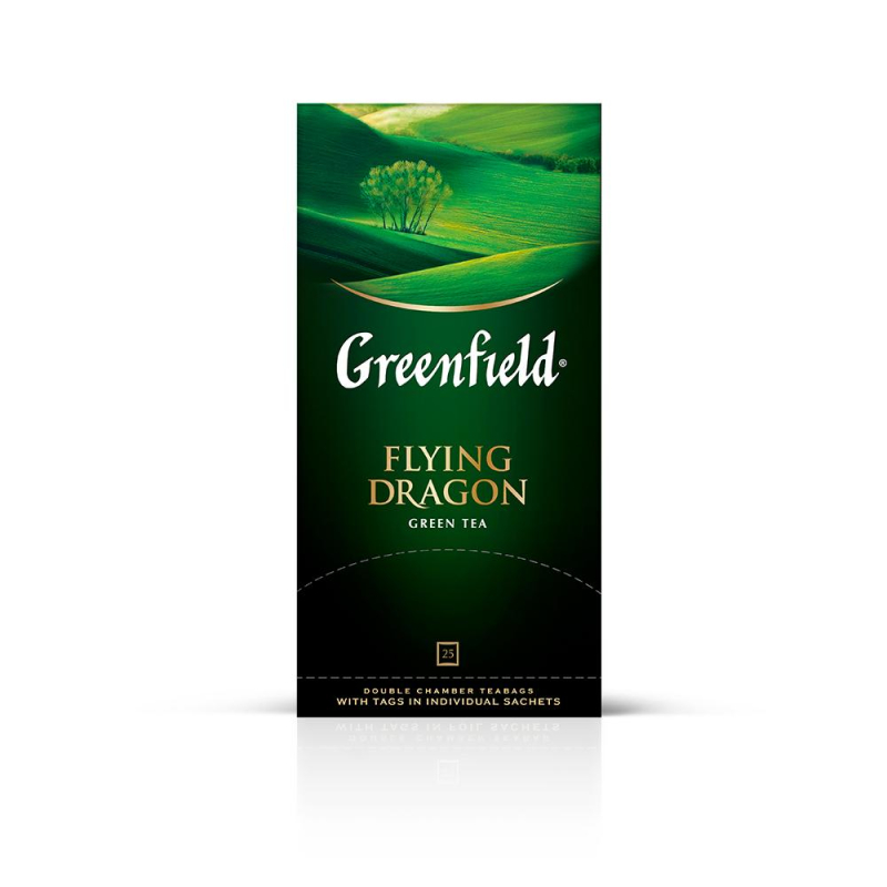 Чай Greenfield Flying Dragon зеленый фольгир.25пак/уп 0358-10 62623 0358-15