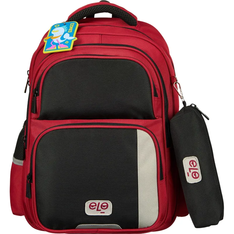 Рюкзак школьный Комус Класс case бордовый, пенал, 2 отд,40.5x29.5x14.5(16 ) 2135057 90176