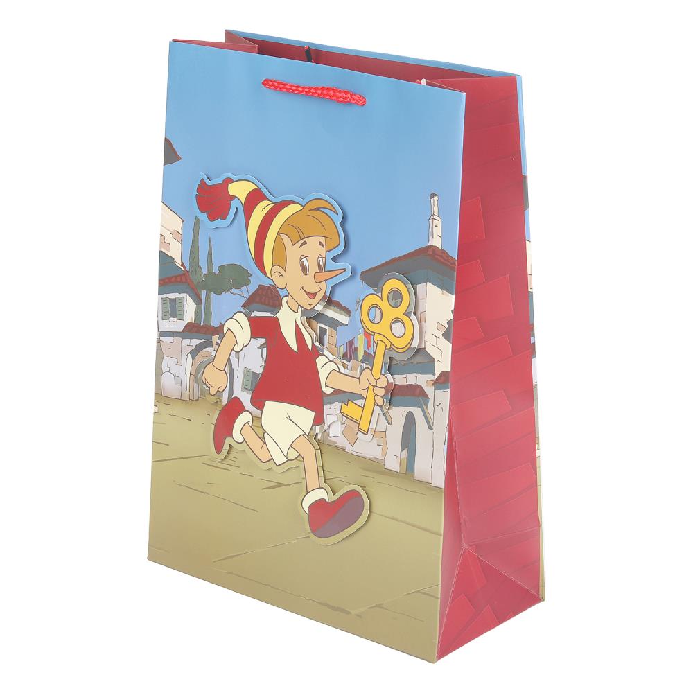 Пакет подарочный аппликация "Союзмультфильм" ML, 190 гр/м Чудо праздник PML-130540-BU