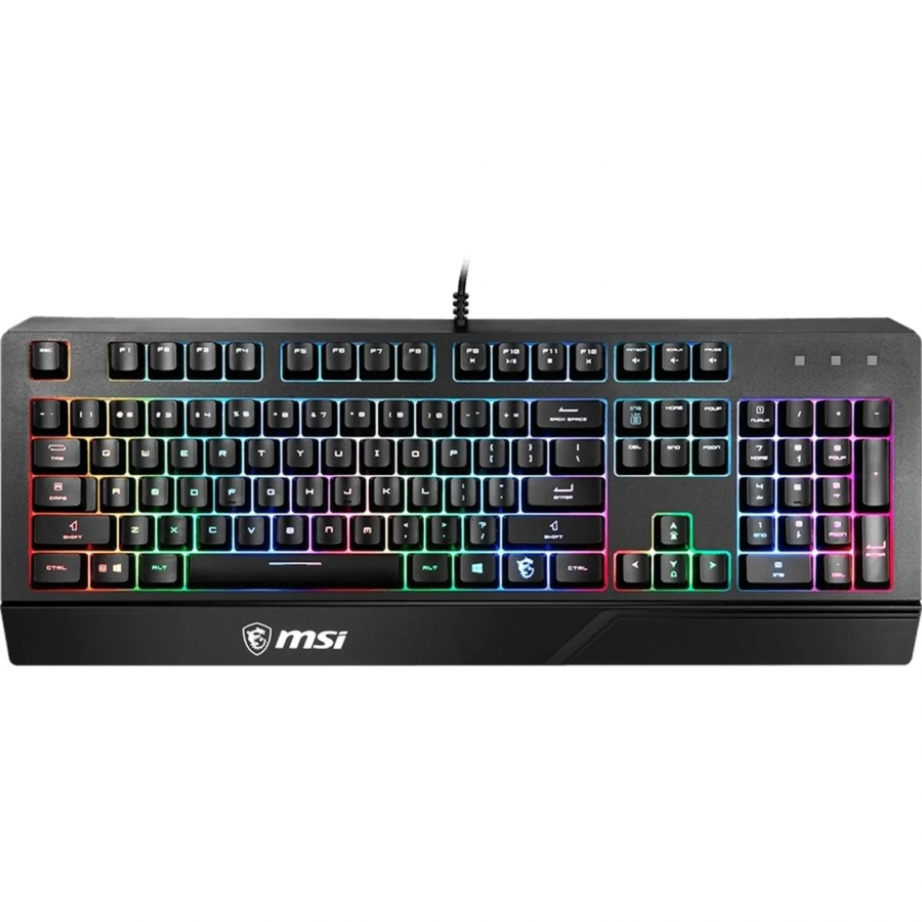 Клавиатура MSI (S11-04RU230-CLA) Vigor GK20 RU USB Multim. gamer LED черн 2434015