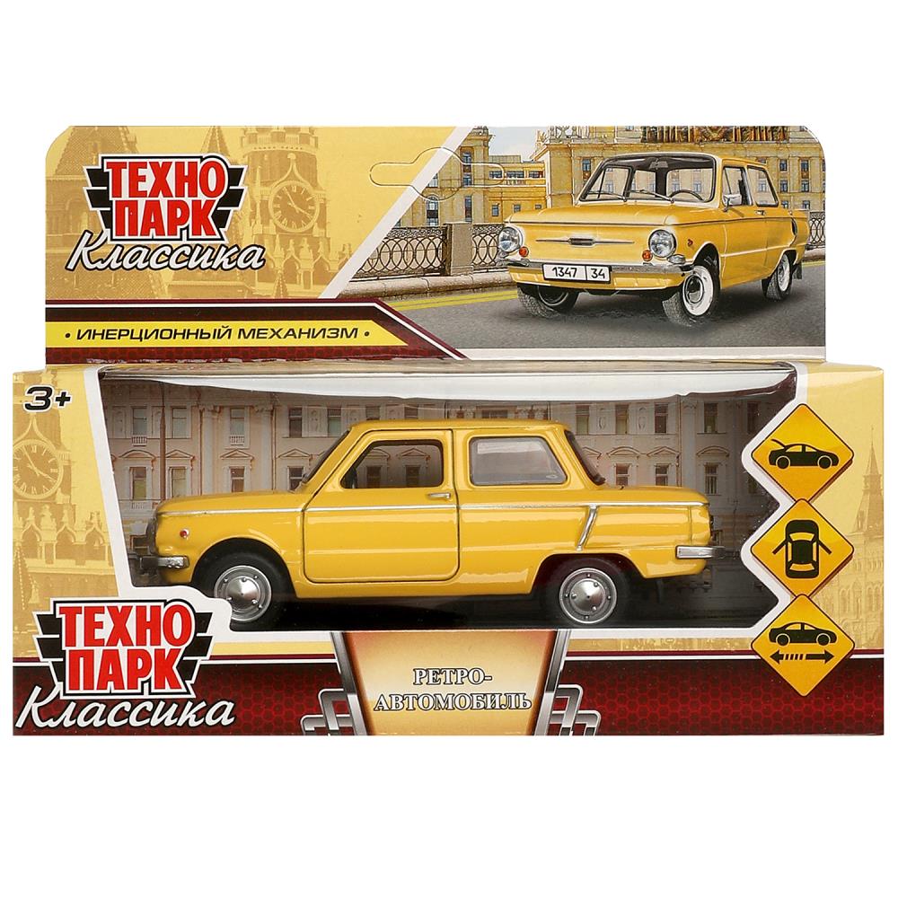 Машина металлическая "Ретро-модель", 12 см. двер, желтый Технопарк ZAZ968A-12-YE
