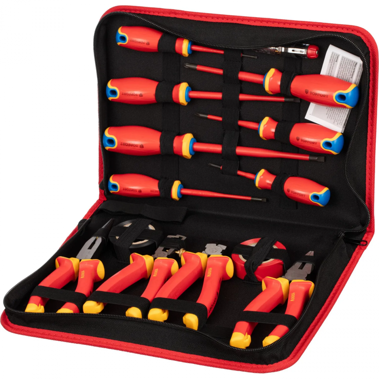 Набор диэлектрических инструментов Topfort 14 предметов (VDE 583114) 2100572