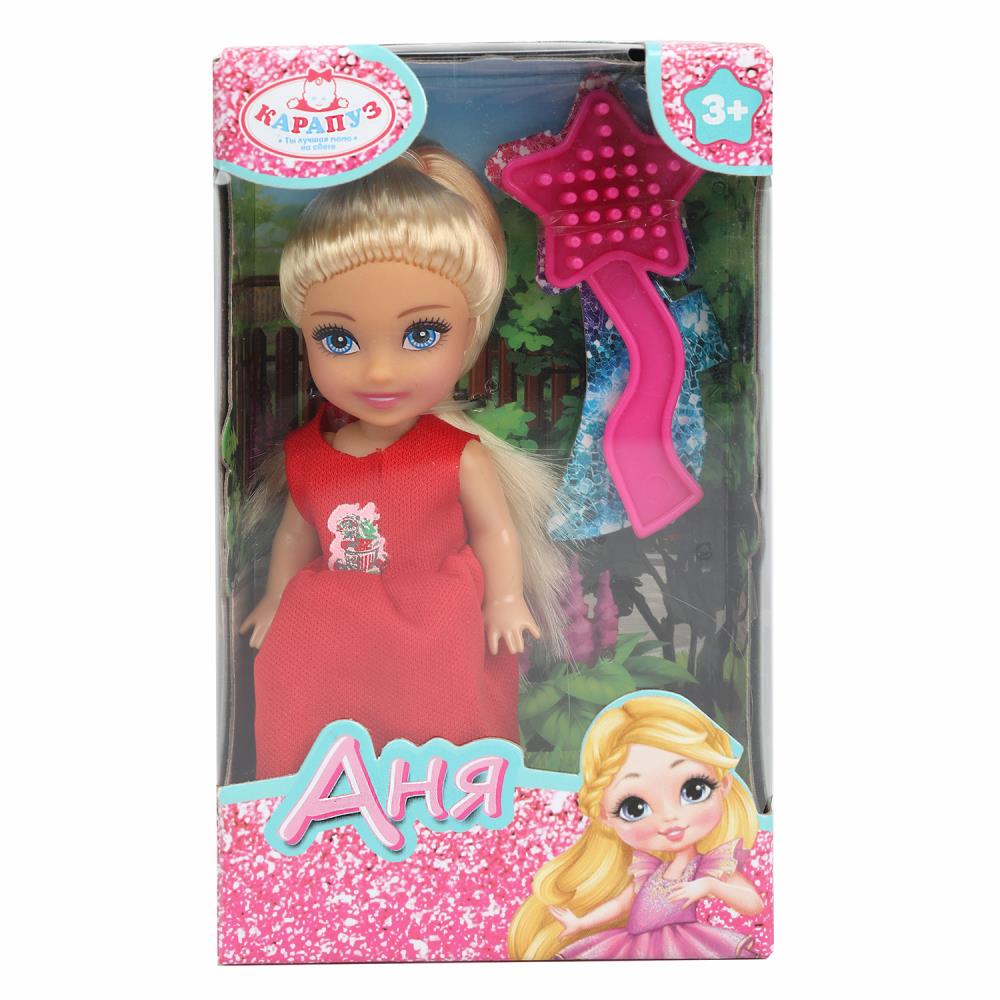 Кукла-мини Анечка, 12 см. аксесс. Карапуз ANNA-BF1-BB (120)