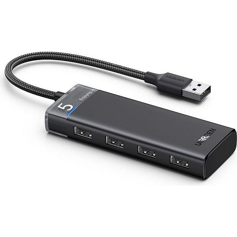 Разветвитель USB UGREEN CM653 (15548) 4-Port USB-A Hub, черный 1951287 15548_