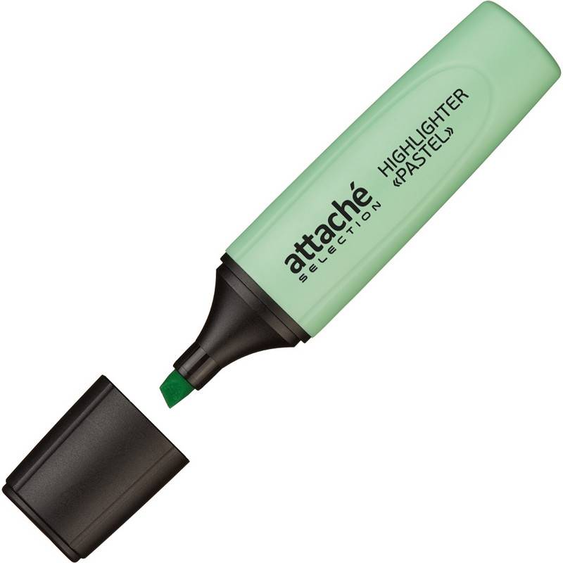 Маркер текстовыделитель Attache Selection Pastel 1-5 мм зеленый 958588
